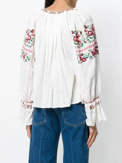 Shop Ulla Johnson Floral Embroidered Blouse