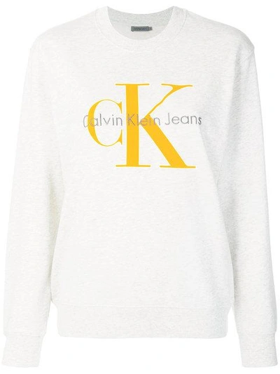 Shop Calvin Klein Jeans Est.1978 Large Logo Sweatshirt