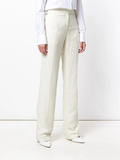 Shop Tom Ford Tailored Straight-leg Trousers In White