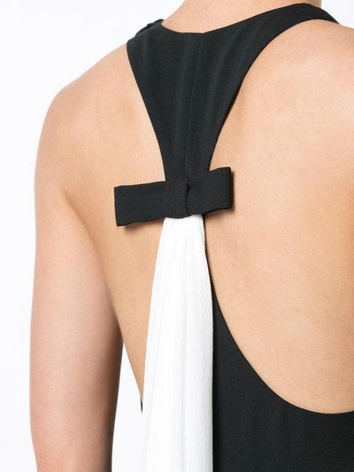 Shop Jill Jill Stuart Pleated Drape Back Gown In Black
