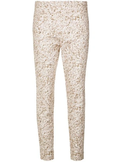 Shop Andrea Marques Printed Skinny Trousers In Est Conchas