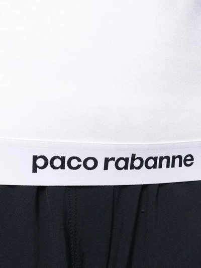 Shop Paco Rabanne Branded Hem Tank Top In White