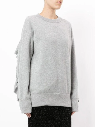 Shop Laneus Ruffle Sleeve Sweater