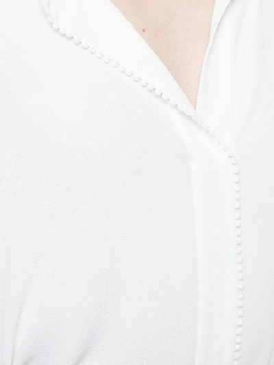 Shop Derek Lam 10 Crosby Bell-sleeved Button Blouse - White