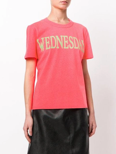 Shop Alberta Ferretti Wednesday Print T In Pink