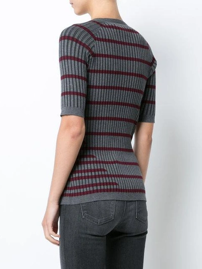 striped knitted top