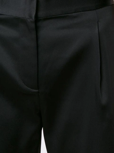 Shop Alexander Wang T T By Alexander Wang Cropped Trousers - Black