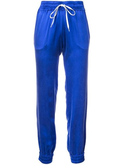 Shop Amiri Side Stripe Track Pants In Blue