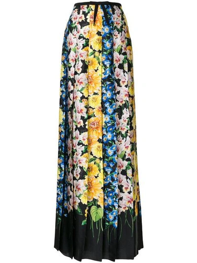 Shop Gucci Florage Printed Skirt In Multicolour