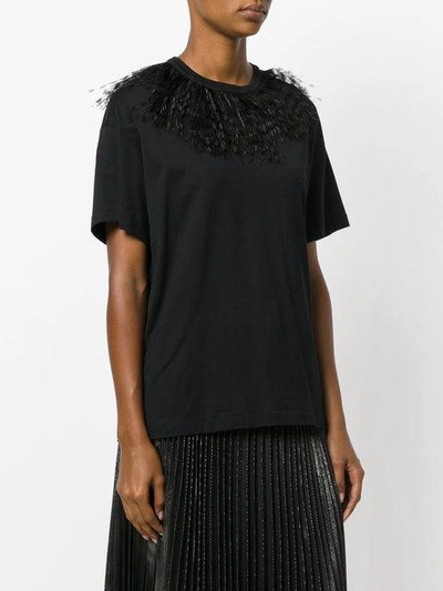 Shop Christopher Kane Feather T In Black