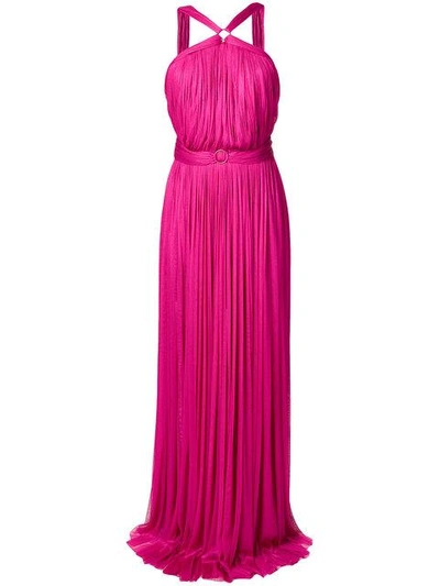 Shop Maria Lucia Hohan Belted Pleated Gown