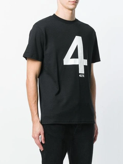 Shop Alyx T-shirt With Printed Number In Black