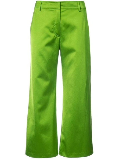 Shop Sies Marjan Nellie Cropped Trousers In Green