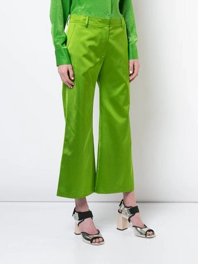Shop Sies Marjan Nellie Cropped Trousers In Green