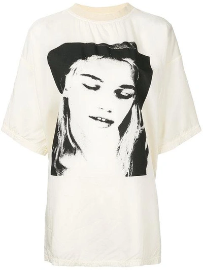 Shop Alyx Face Print T-shirt In Neutrals