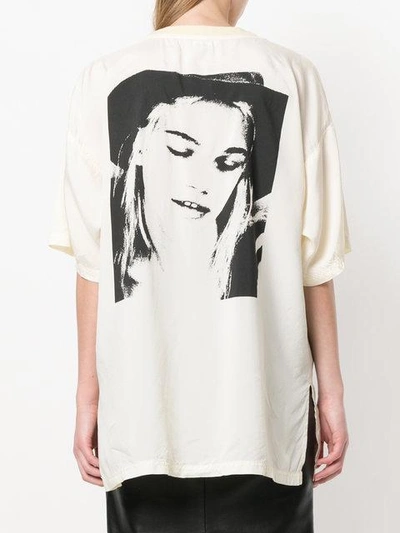 Shop Alyx Face Print T-shirt In Neutrals