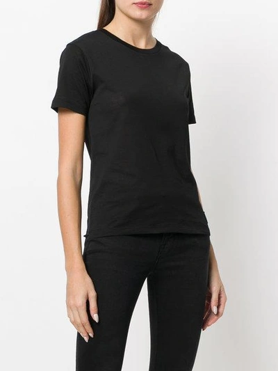 Shop Saint Laurent Logo Crest Patch T-shirt - Black