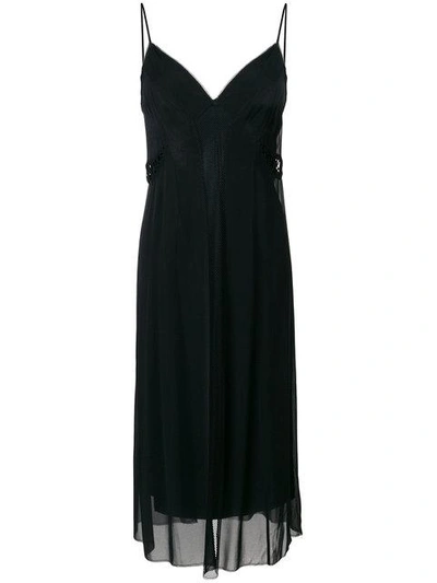 Shop Rag & Bone Panelled Slip Dress - Black