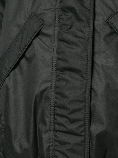 Shop Kru Fur Hooded Bomber Jacket In Black