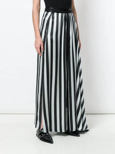 Shop Ann Demeulemeester High Waisted Striped Skirt