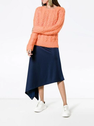 Shop Sies Marjan Cable Knit Jumper In Yellow