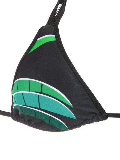 Amir Slama Tropical Print Bikini Set In Black