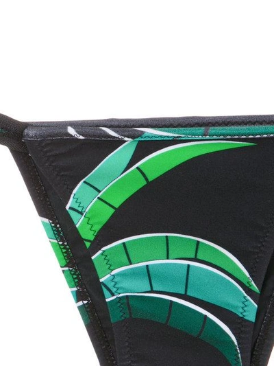 Amir Slama Tropical Print Bikini Set In Black