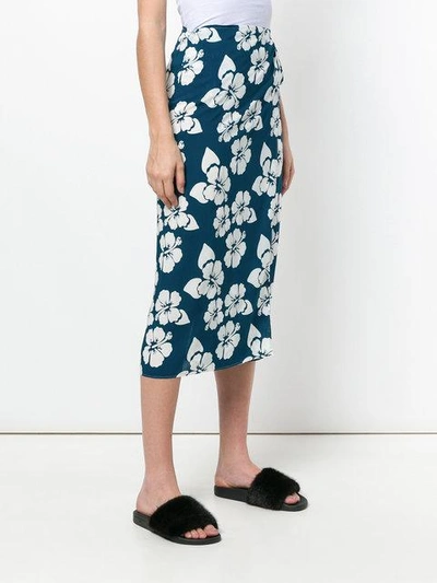 Shop Simonetta Ravizza Floral-print Midi Wrap Skirt