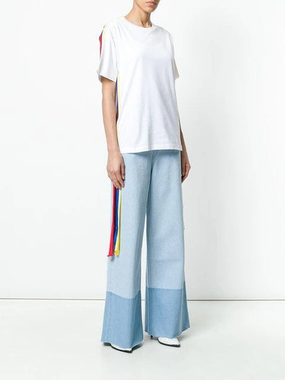 Shop Ports 1961 Side-panel T-shirt - Weiss In White