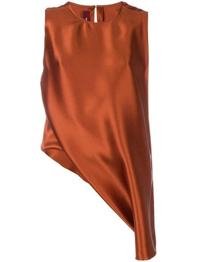 Shop Sies Marjan Asymmetric Hem Top In Orange