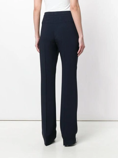 Shop Mantù Creased Tailored Trousers In Blue