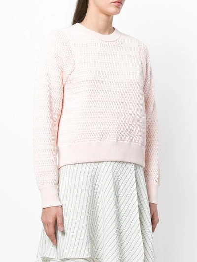 Shop 3.1 Phillip Lim / フィリップ リム Faux-plaited Pullover In Pink