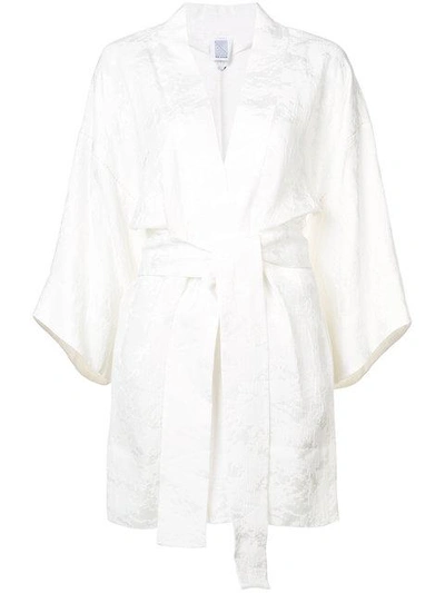 Shop Rosie Assoulin Robe Kimono - White