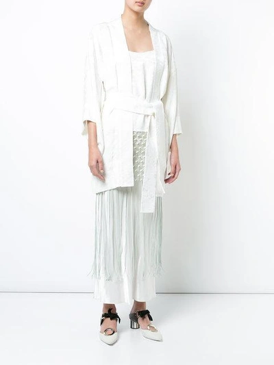 Shop Rosie Assoulin Robe Kimono - White