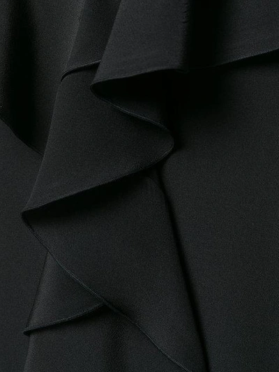 Shop Proenza Schouler Asymmetric Ruffle Blouse In Black