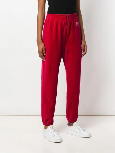 Shop Juicy Couture Swarovski Embellished Velour Track Pants