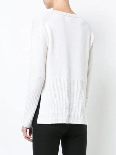 Shop Derek Lam 10 Crosby V-neck Cashmere Jumper - Neutrals