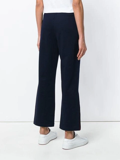 flared cropped track pants