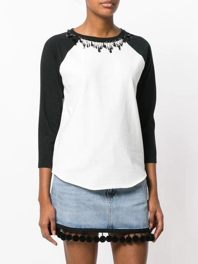 Shop Marc Jacobs Beaded T In White