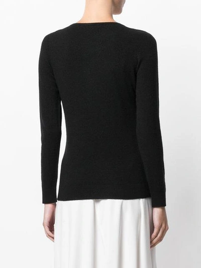 Shop La Fileria For D'aniello Long Sleeved Pullover - Black
