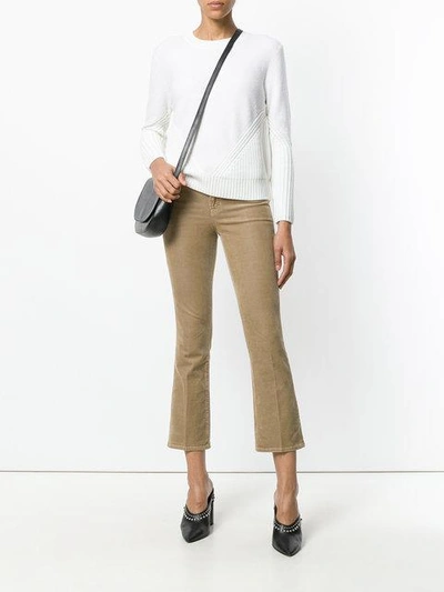 Shop J Brand Corduroy Cropped Trousers In Ascot
