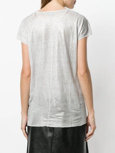 Shop Avant Toi Short Sleeve Top - Grey