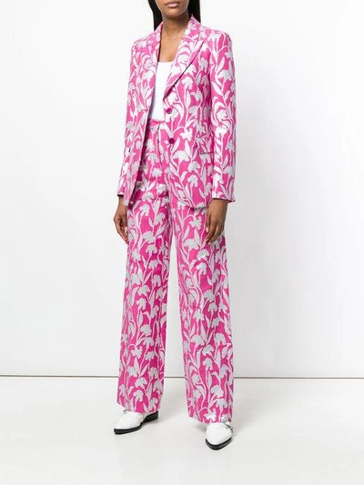 Shop Stine Goya Carnation Jacquard Blazer - Pink