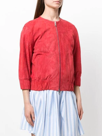 Shop Desa Collection Bomber Jacket - Red