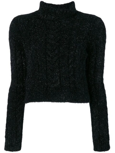 Shop Philosophy Di Lorenzo Serafini Roll Neck Knitted Jumper - Black