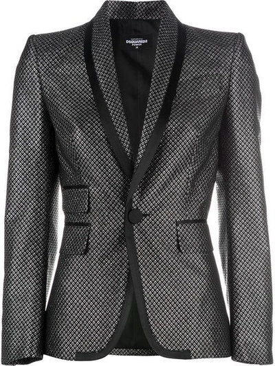 Shop Dsquared2 Tailored Fitted Blazer - Black