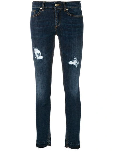 Shop Dondup Distressed Skinny Jeans - Blue