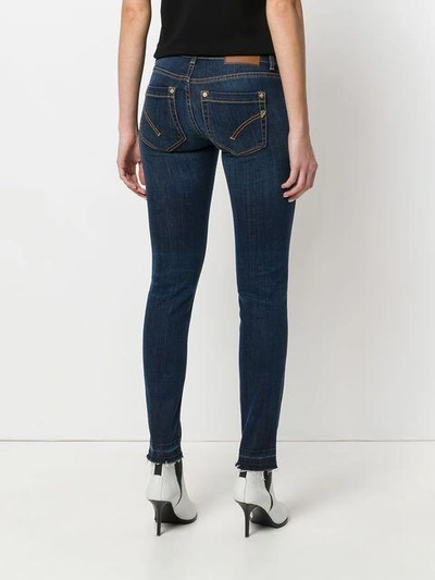 Shop Dondup Distressed Skinny Jeans - Blue