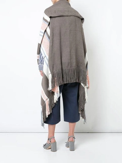 Shop Voz Connie Shawl In Grey