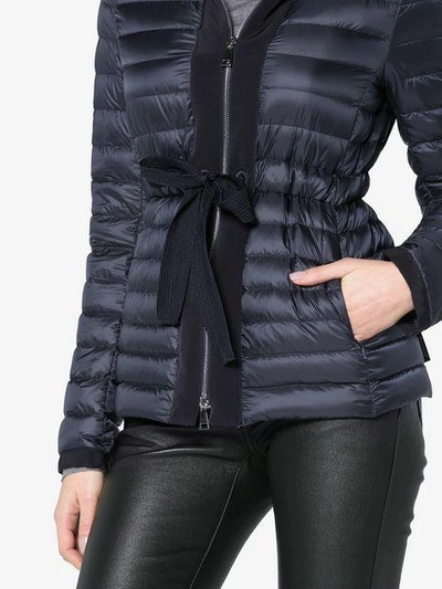 Shop Moncler Hooded Down Jacket In Blue